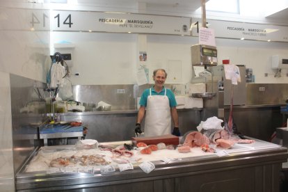 Zona de pescadería del Mercado Central.