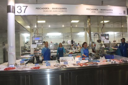 Zona de pescadería del Mercado Central.