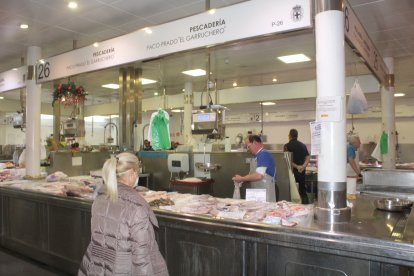 Zona de pescadería del Mercado Central.