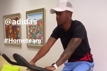 Jonathan entrenando.