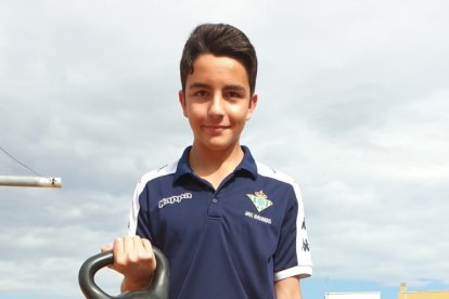 Entrenando en casa, en Viator, para no perder la forma.