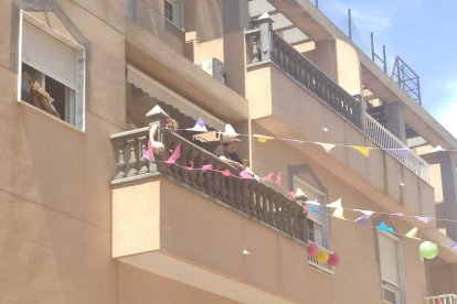 San Marcos El Ejido 2020 en los balcones