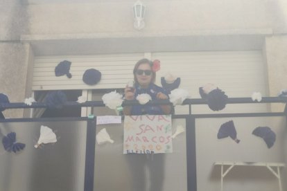 San Marcos El Ejido 2020 en los balcones