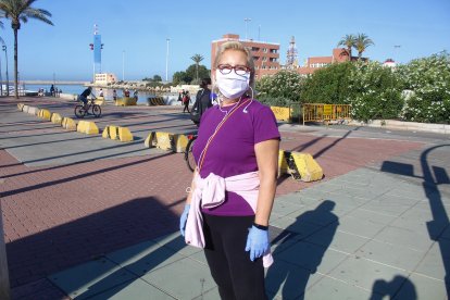 Día uno de mayo en la Rambla.