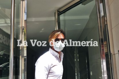 Posando para LA VOZ antes de las pruebas.