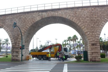 Obras de restauración del Cable Inglés.