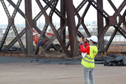 Obras de restauración del Cable Inglés.
