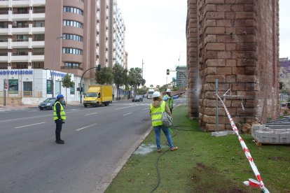 Obras de restauración del Cable Inglés.