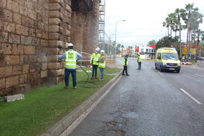 Obras de restauración del Cable Inglés.