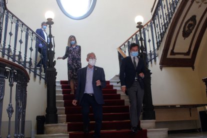 Los alcaldes de Roquetas de Mar, Gabriel Amat; y de El Ejido, Francisco Góngora.