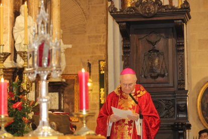 El obispo, Adolfo González Montes, presidió la celebración eucarística.