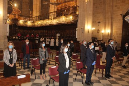 El alcalde, concejales y diputado provincial asistieron a la celebración del Patrón de la Diócesis.
