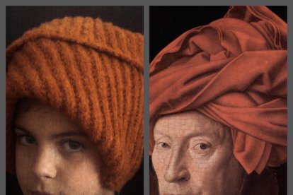 Retrato de hombre con turbante de Van Eyck.