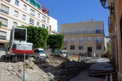 Obras en Plaza Careaga.