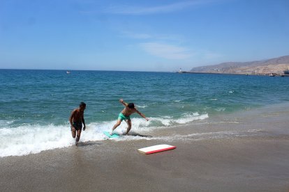 Las Playas de Almería en el primer día de la Fase 2.