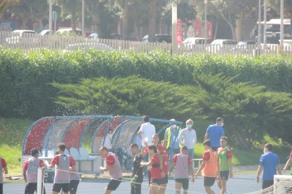 Ambiente fantástico en el Almería.