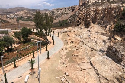 Viario junto a la zona en la que han aparecido restos arqueológicos