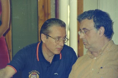 Con Guillermo Blanes.