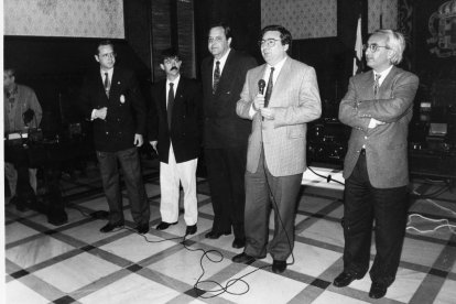 En el Ayuntamiento de Almería.