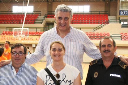 con Fernando Romay en el Pabellón Infanta Cristina de Roquetas de Mar.