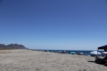 Playa de las Salinas, en las Salinas del Cabo de Gata.