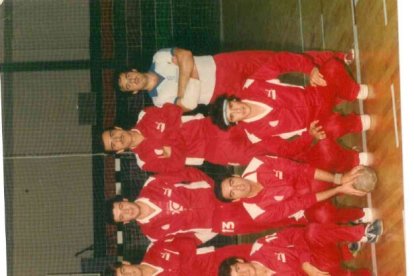otra formación del equipo rojo en aquella Liga inolvidable.