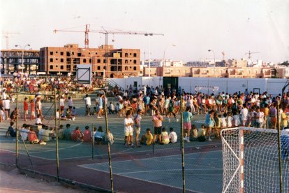En los años noventa en el Complejo Deportivo de Los Bajos.