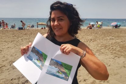 Ganadora de los dos vales para las motos de agua.