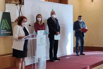 Presentación en Almería del Acuerdo para la Reactivación Económica y Social en Andalucía,