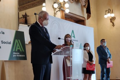 Presentación en Almería del Acuerdo para la Reactivación Económica y Social en Andalucía,