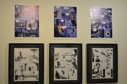 Exposición Corto Maltés. En cualquier lugar excepto en Ítaca en Almería.