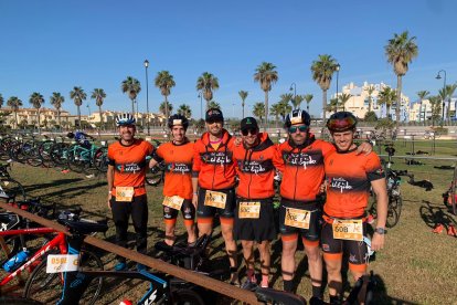 Preparados para la carrera de relevos.