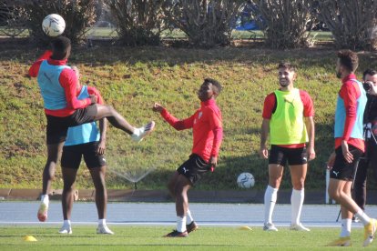 Mucha intensidad en el entrenamiento.