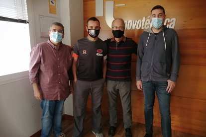 Con el equipo de Deportes de LA VOZ y Cadena SER.