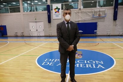 En la pista del Pabellón Moisés Ruiz.