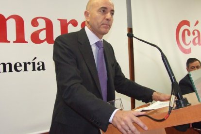 Diego Martínez Cano como presidente de la Cámara de Comercio.