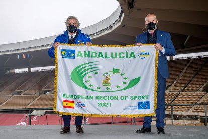 La bandera ya está en Andalucía.