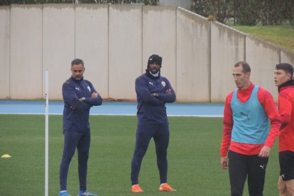 El míster del Almería.