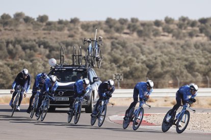 Prueba de contrarreloj en el Circuito de Tabernas.