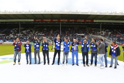 En un homenaje en Mendizorroza.