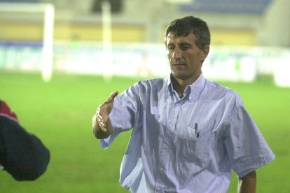 Quique Setién tuvo un paso fugaz por el banquillo de Santo Domingo.