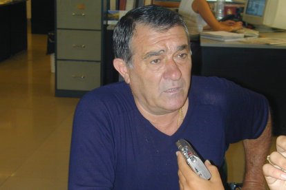 Entrenador del Poli Almería en la redacción de LA VOZ en una entrevista previa a una jornada de Liga.