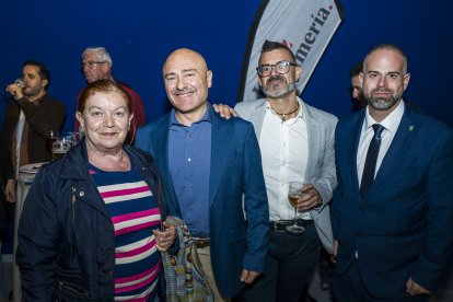 Encarna Martínez Castillo, concejal de Velefique, Javier Sola, alcalde de Senes, Raúl Garvín concejal de Velefique y Manuel Ortega concejal de Ca