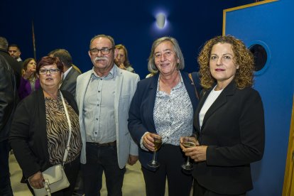 Paqui Mesa, Mariano Ibáñez, Herminia Uroz alcaldesa de Nacimiento y Maribel Lázaro de Gergal.