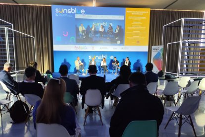 Una de las ponencias durante la última jornada de Sun&Blue Congress.