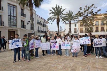Una Marcha social se manifiesta en Albox contra la violencia de género