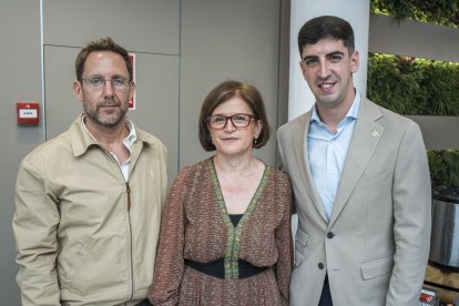 Rafael Almohalla técnico de agricultura, Adoración Blanquez, presidenta de ASAJA y Manolo Martínez edil de Agricultura.