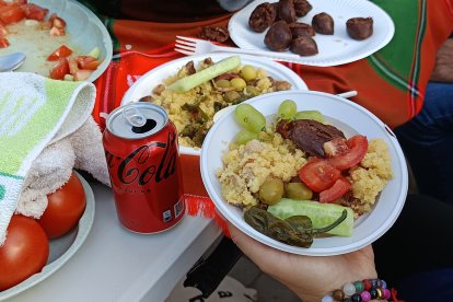 Con verduras para refrescar.