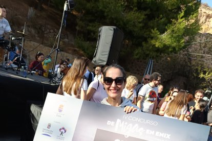 María Jesús de Roquetas se llevó el segundo premio. Los jueces valoraron de manera muy positiva su presentación y originalidad. Ella amenaza en volver con más innovaciones en sus migas.