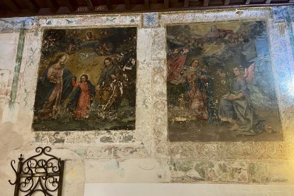 Frescos originales del edificio.